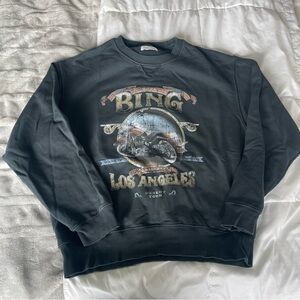 RAMONA SWEATSHIRT BIKER IN WASHED BLACK